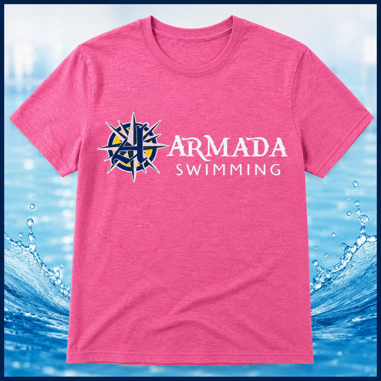 Armada Swimming (Full Logo: Pink)