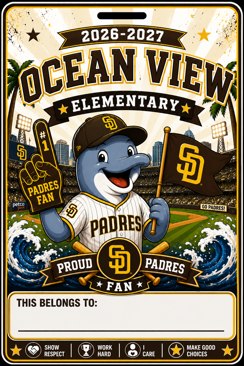 Baseball Bag Tag – Ocean View Bag Tag Collection