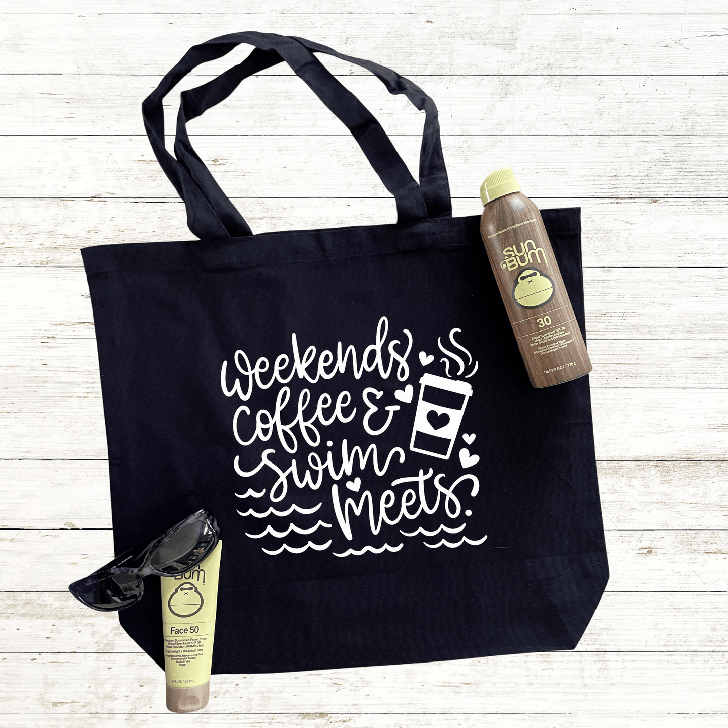 Weekends Coffee & Swim Meets Tote