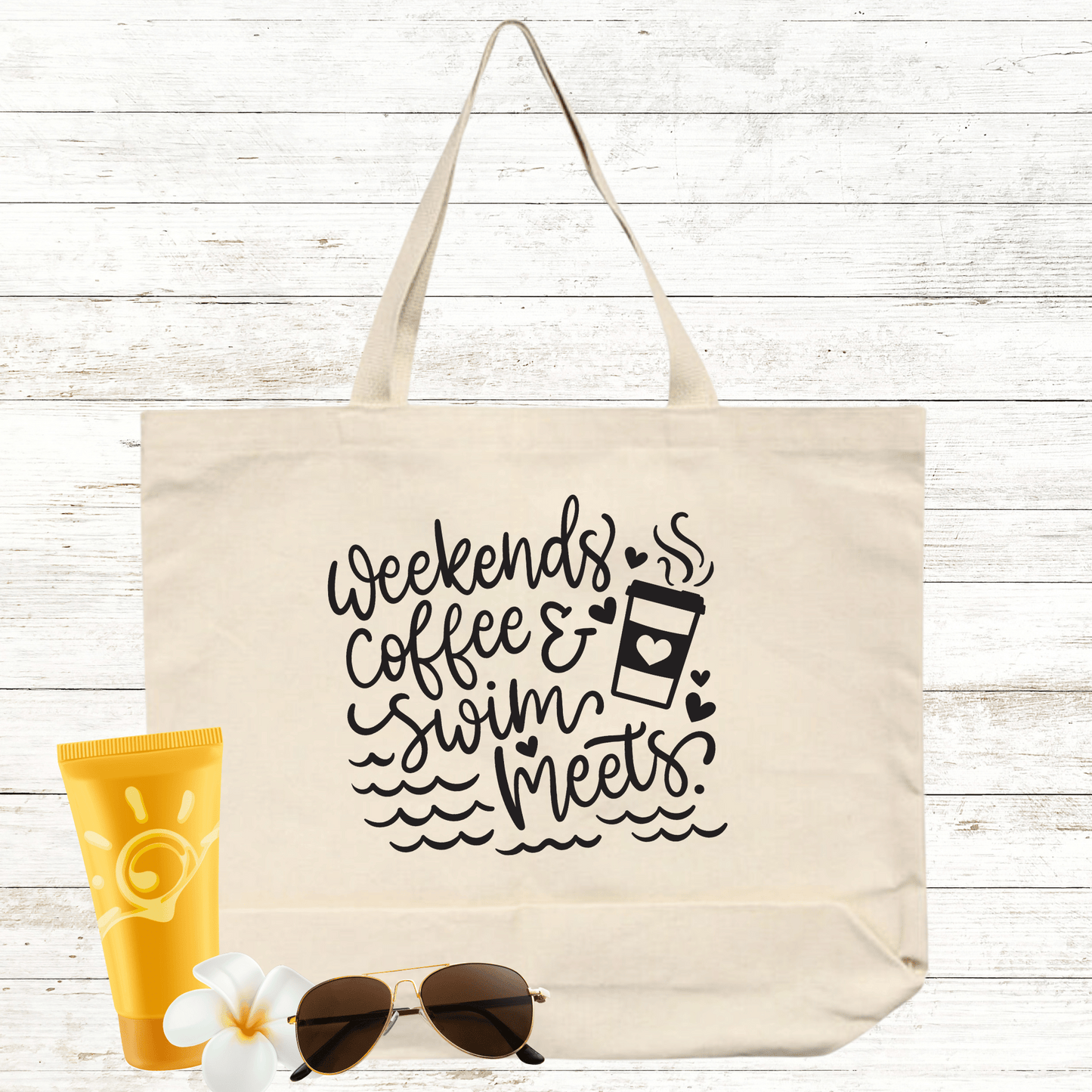 Weekends Coffee & Swim Meets Tote