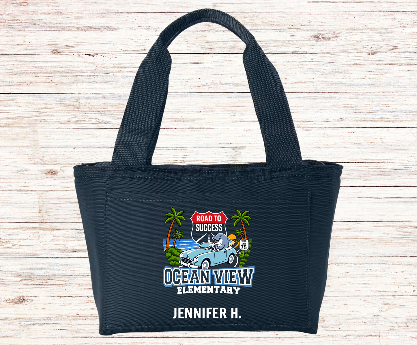 Ocean View Elementary 2026-2027 Road to Success Personalized Lunch Tote