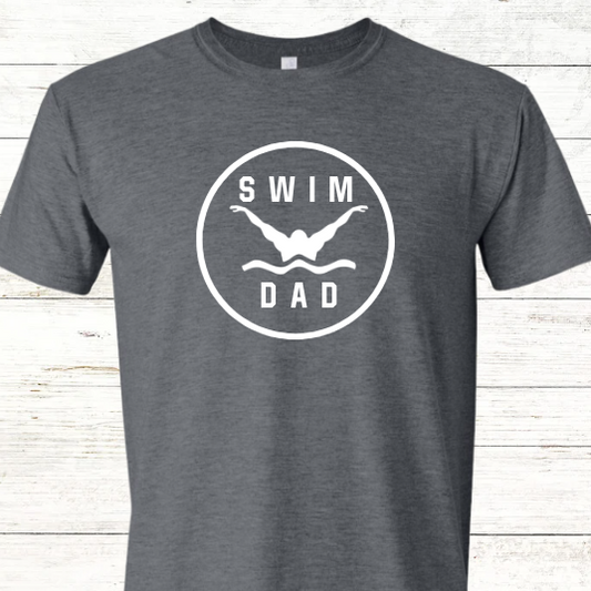 Swim Dad - Butterfly Stroke Adult Crewneck Tee