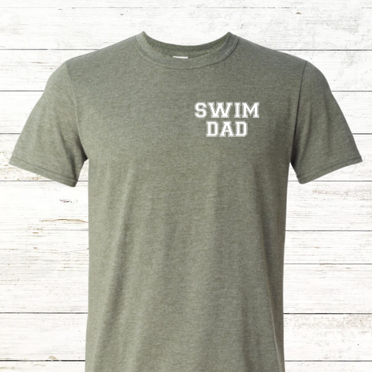 Swim Dad - Pocket Logo Tee