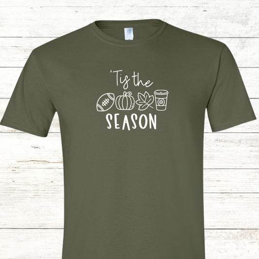 Tis the Season - Fall -  Adult Crewneck Tee