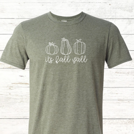 It's Fall Y'all Adult Crewneck Tee
