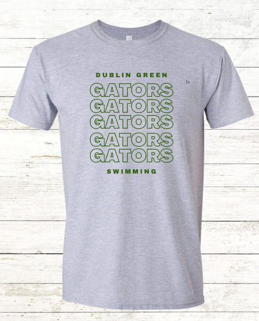 Dublin Green Gators - Adult Swimmer Crewneck Tee