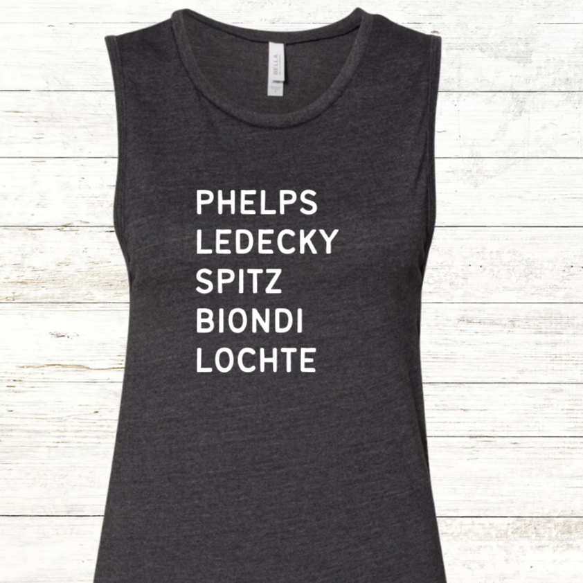 Top Olympic Swimmers - Jersey Muscle Tank