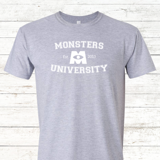 Monsters University - College Tee - Adult Crewneck Tee