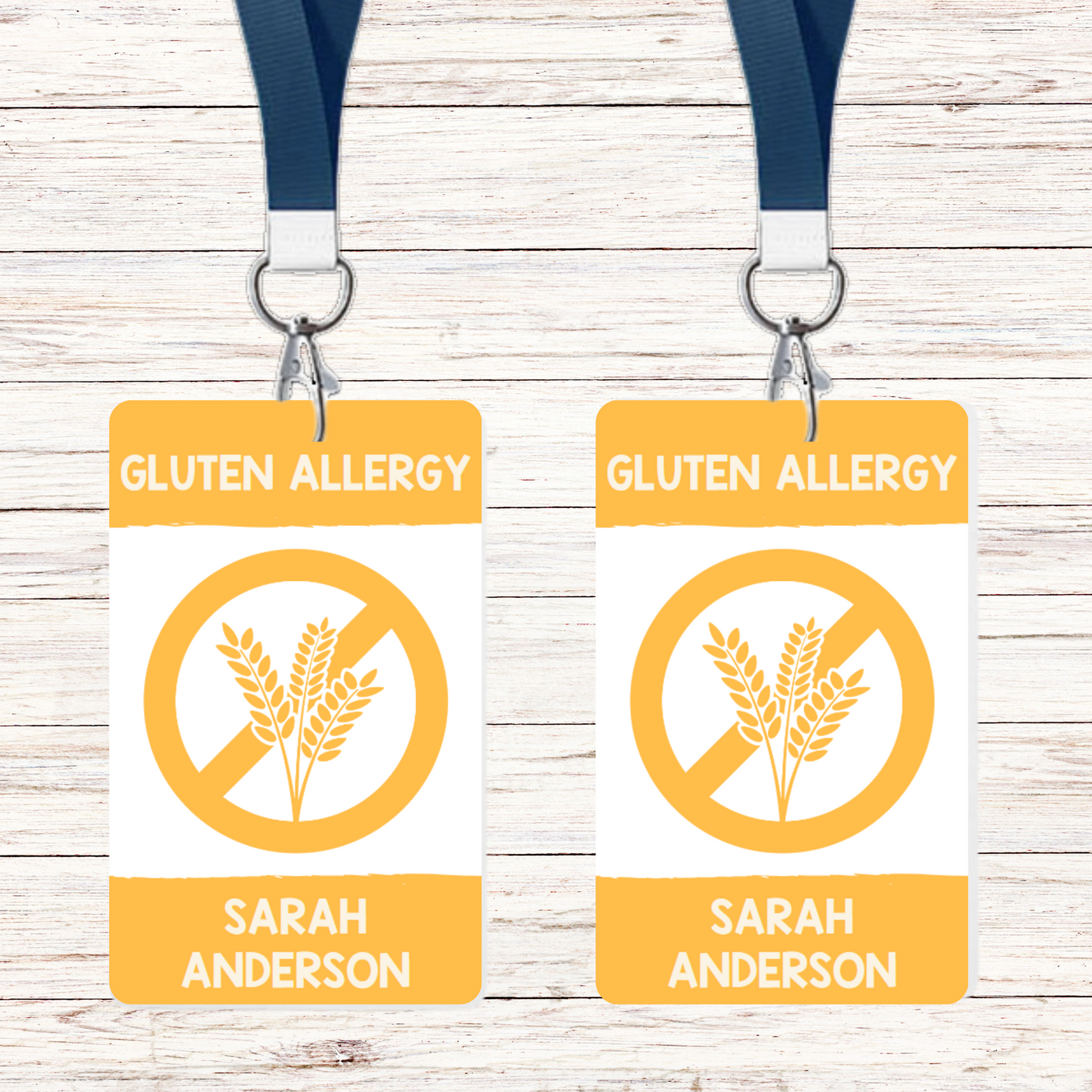 Food Allergy Lunchbox Tag: Gluten (Set of 2)