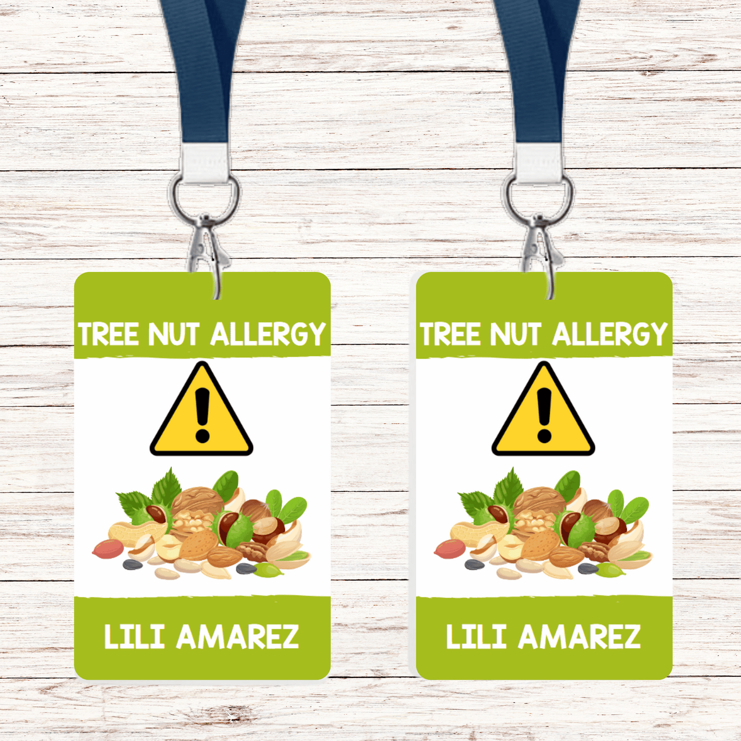 Food Allergy Lunchbox Tag: Tree Nuts (Set of 2)