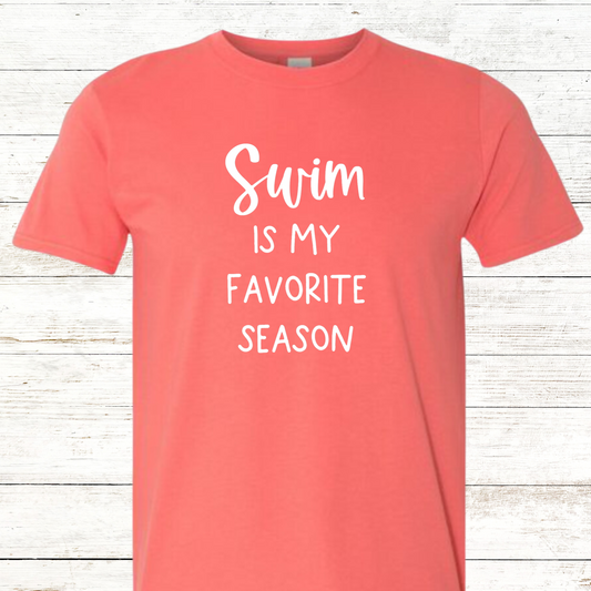 Swim is My Favorite Season: Adult Crewneck Tee