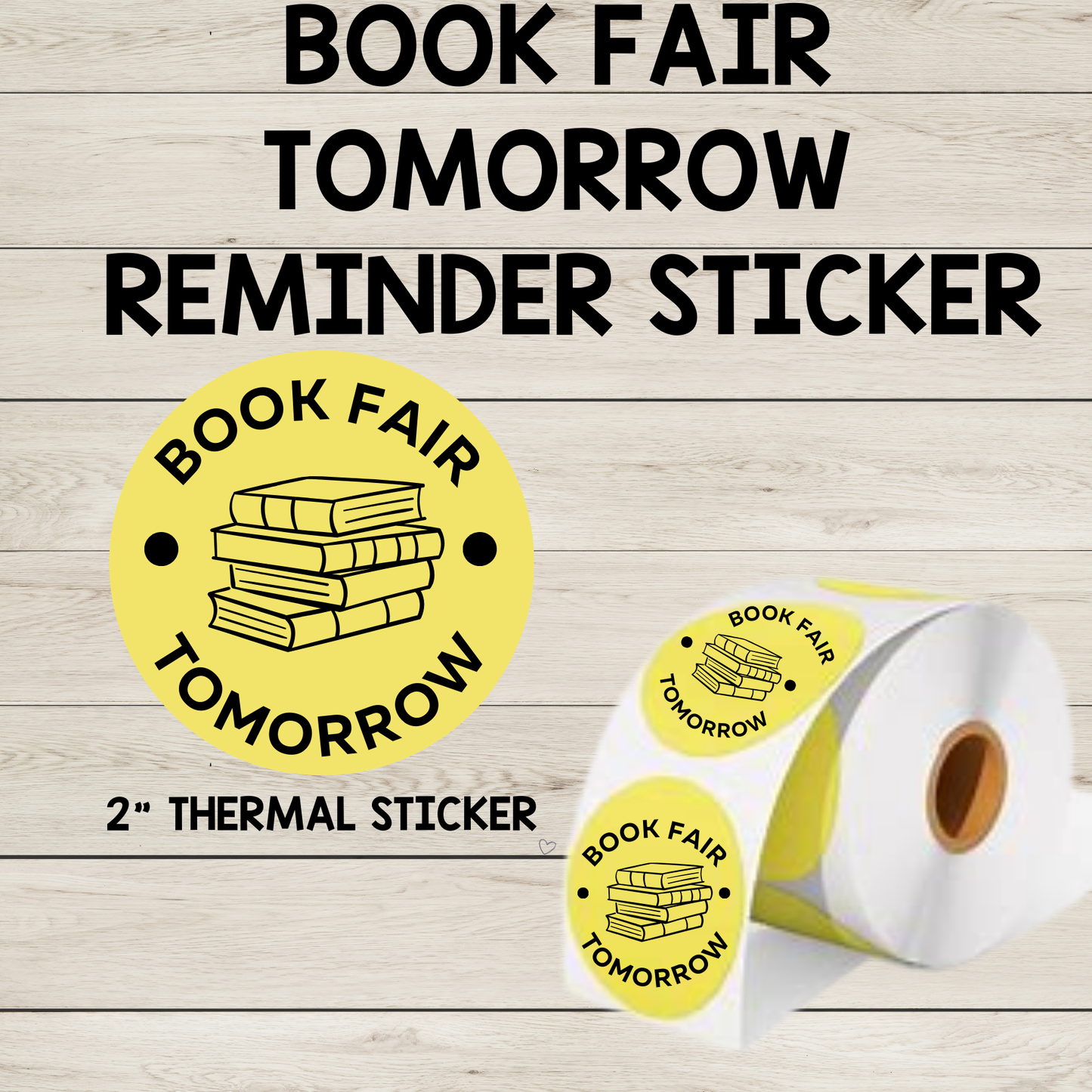 Book Fair Tomorrow!