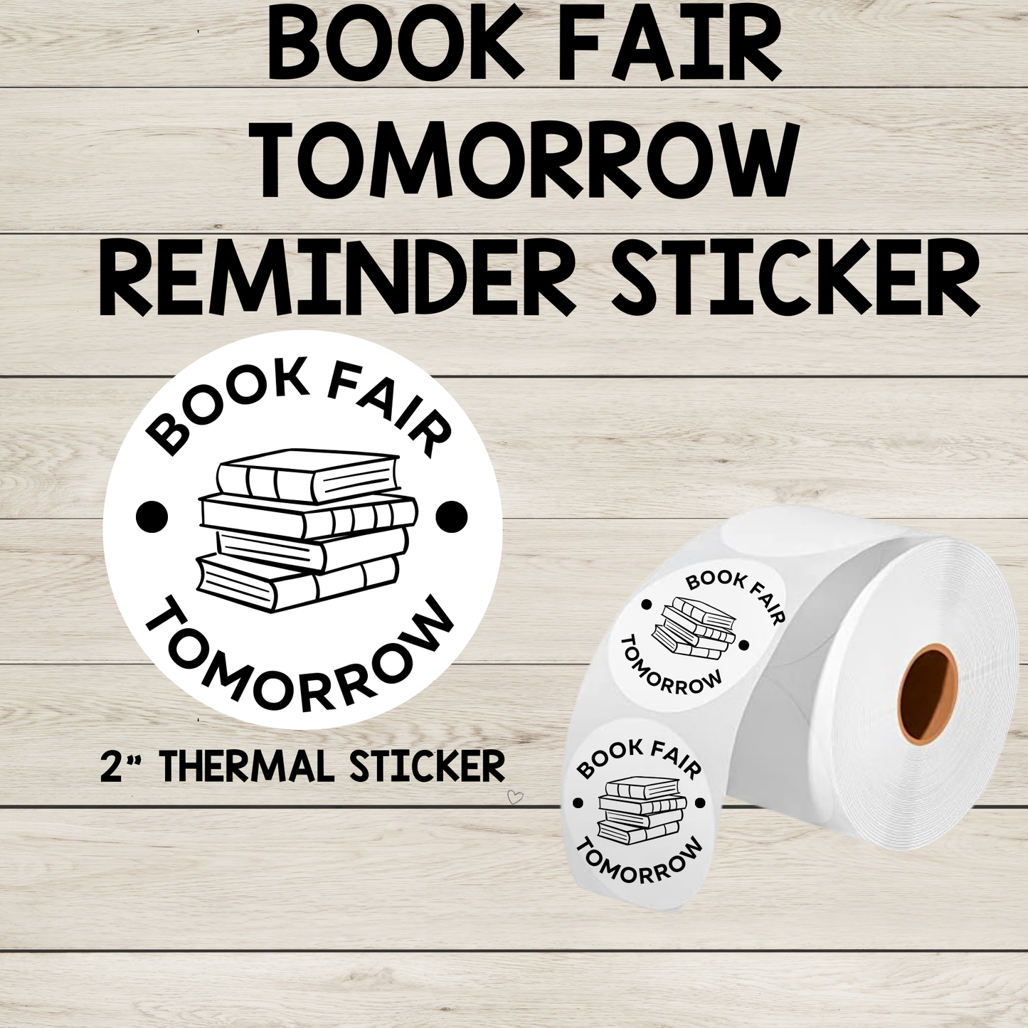 Book Fair Tomorrow!