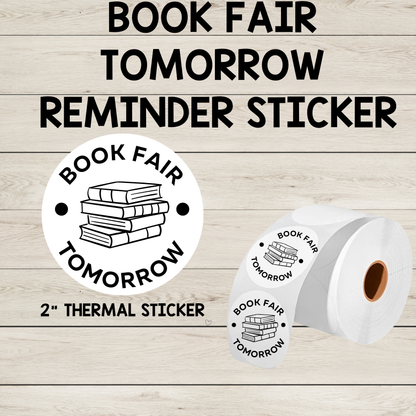 Book Fair Tomorrow!