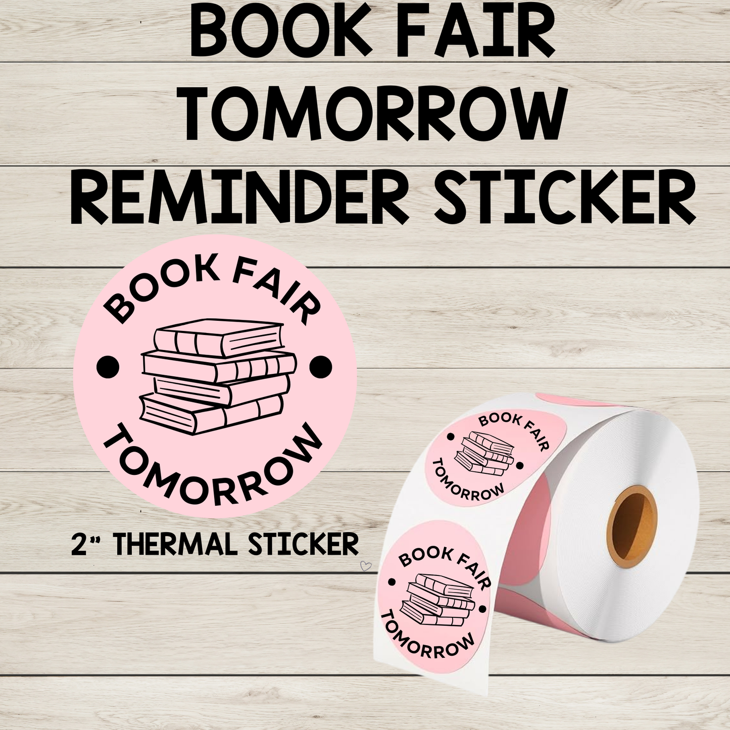 Book Fair Tomorrow!