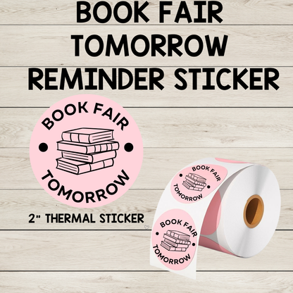 Book Fair Tomorrow!