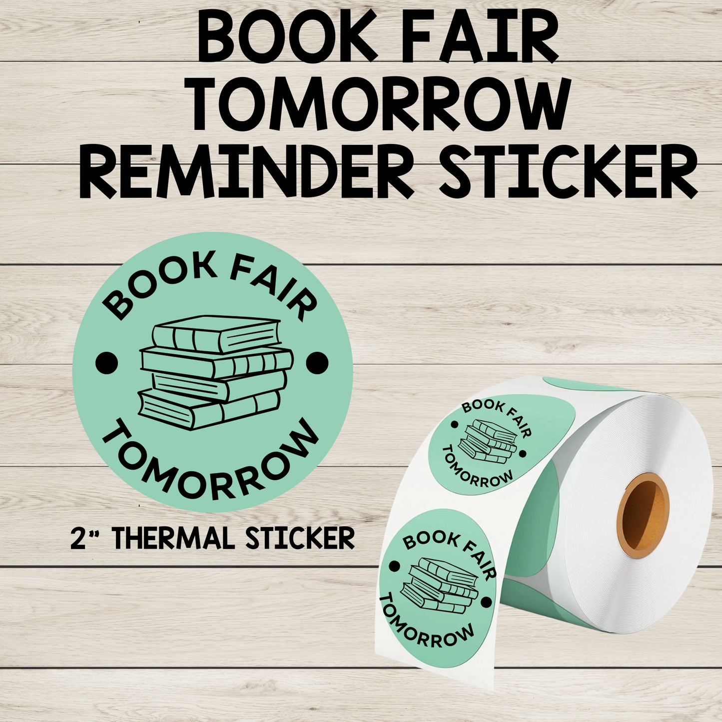 Book Fair Tomorrow!