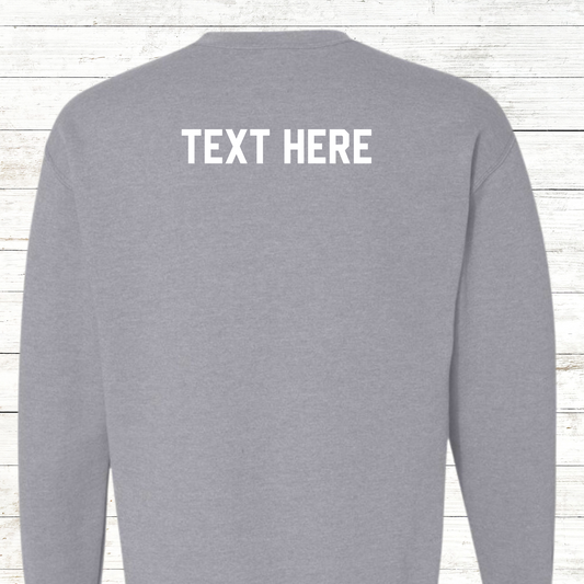 All booked for Christmas -  Teacher / Adult Sweatshirt - Back Personalization Option