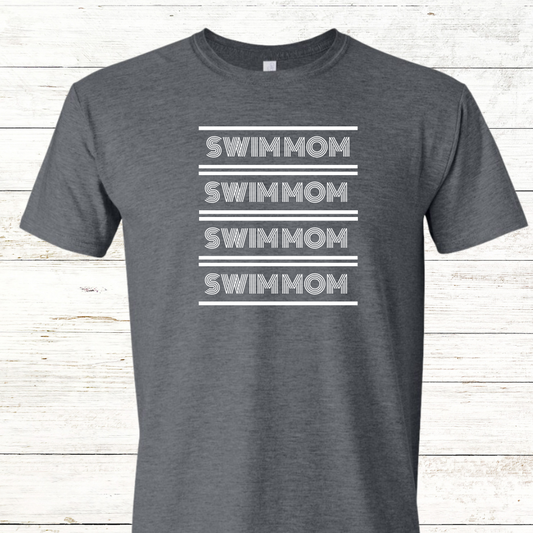 Swim Mom -  Adult Crewneck Tee