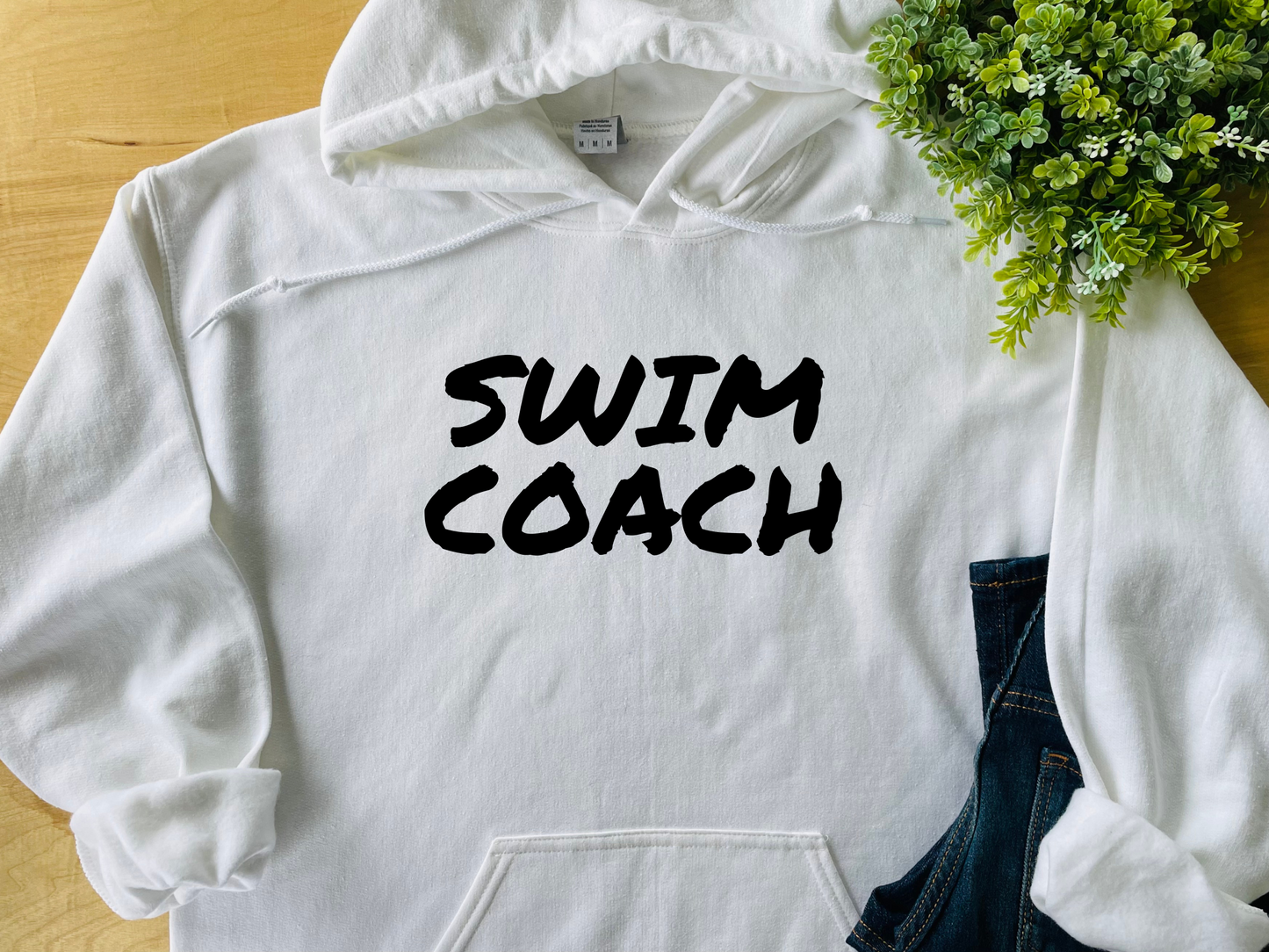 Swim Coach Adult Hoodie