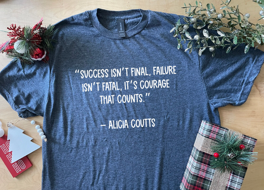 Alicia Coutts- Motivational  Quote Swimmer Adult Crewneck Tee