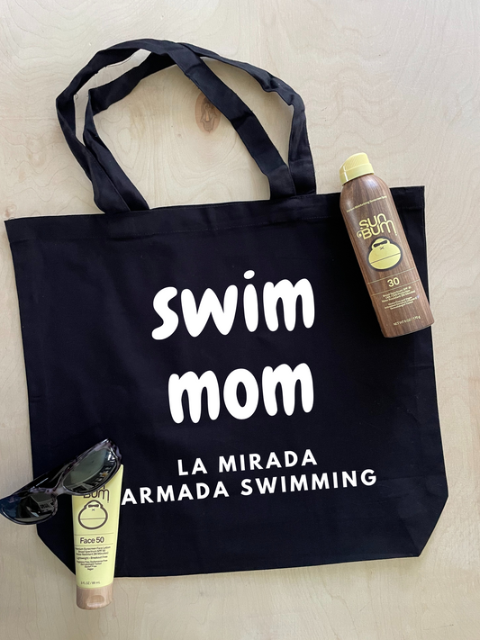 Swim Mom Tote Bag: Personalized with Swim Team